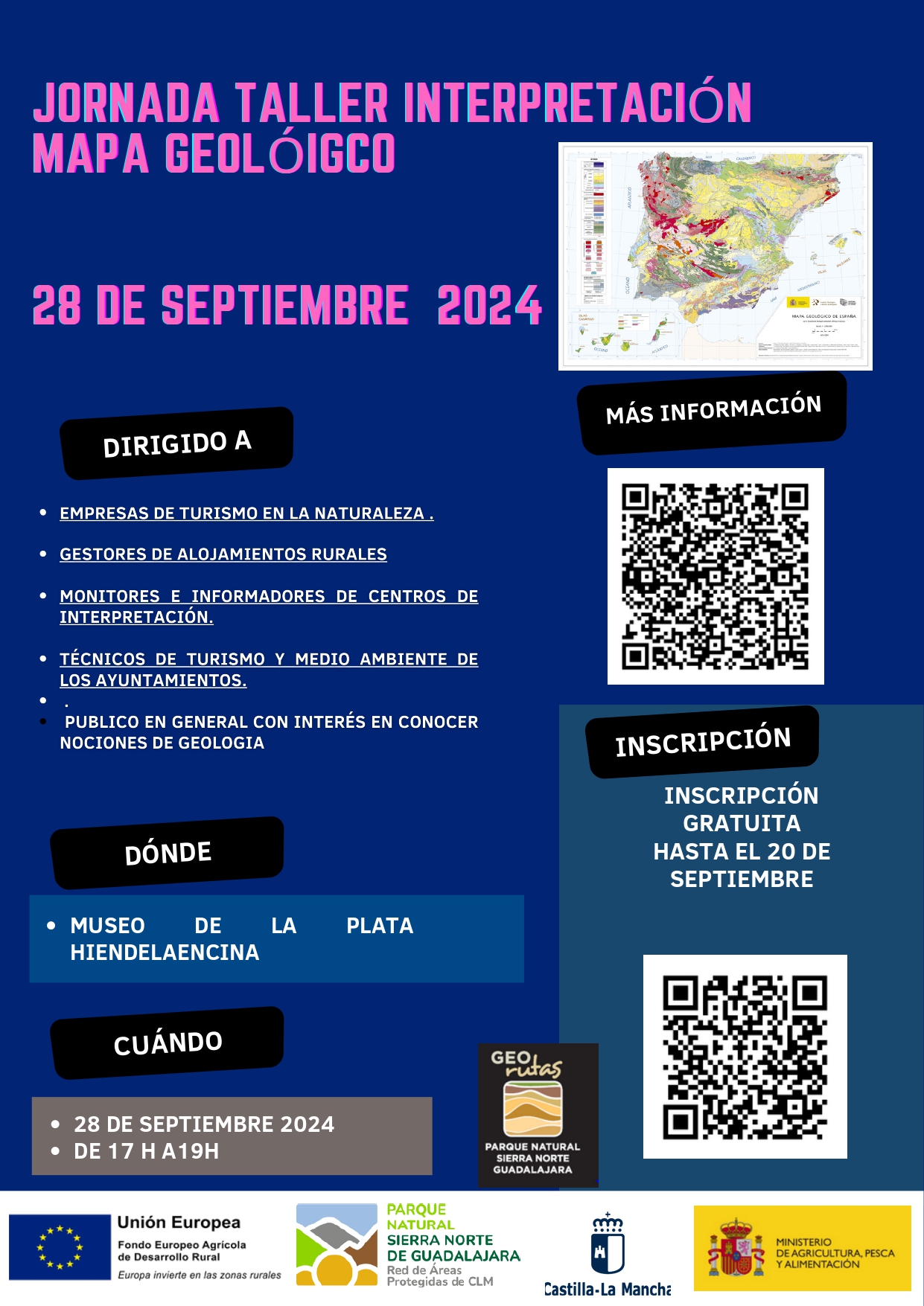 Lee más sobre el artículo JORNADA TALLER INTERPRETACIÓN MAPA GEOLÓGICO – 28 DE SEPTIEMBRE 2024